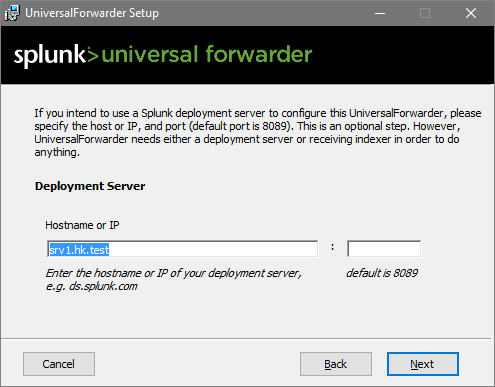 02 - Splunk Universal Forwarder Setup 6.3.1