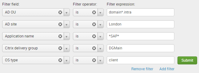 uberAgent for Splunk - multiple dashboard filters