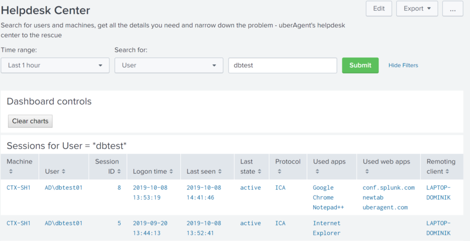 How to resolve these issues charting user time log - Splunk